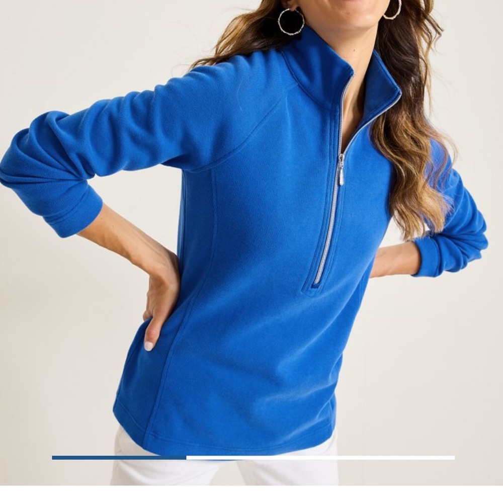 Tommy Bahama Aruba Half-zip Sweatshirt. Great condition. XXS Cobalt Blue